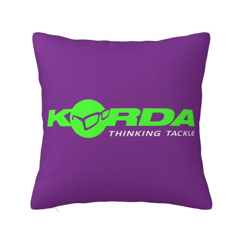 

Korda Fishing Logo Pillow Living Room Decoration Nordic Fish Carp Fisherman Gift Outdoor Cushions Square Pillowcase 30x30cm 12x12in
