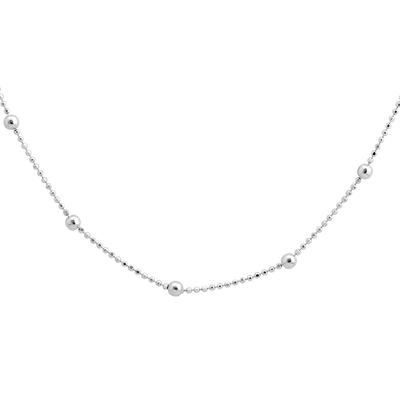 Silver Necklace with No Stones, Product Weight 3.13 G (2145783)