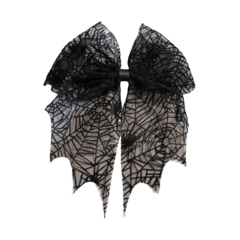 Spring Clip Spider Web Hair Clip Star Halloween Hairpin Creative Bat Head Veil  Wedding