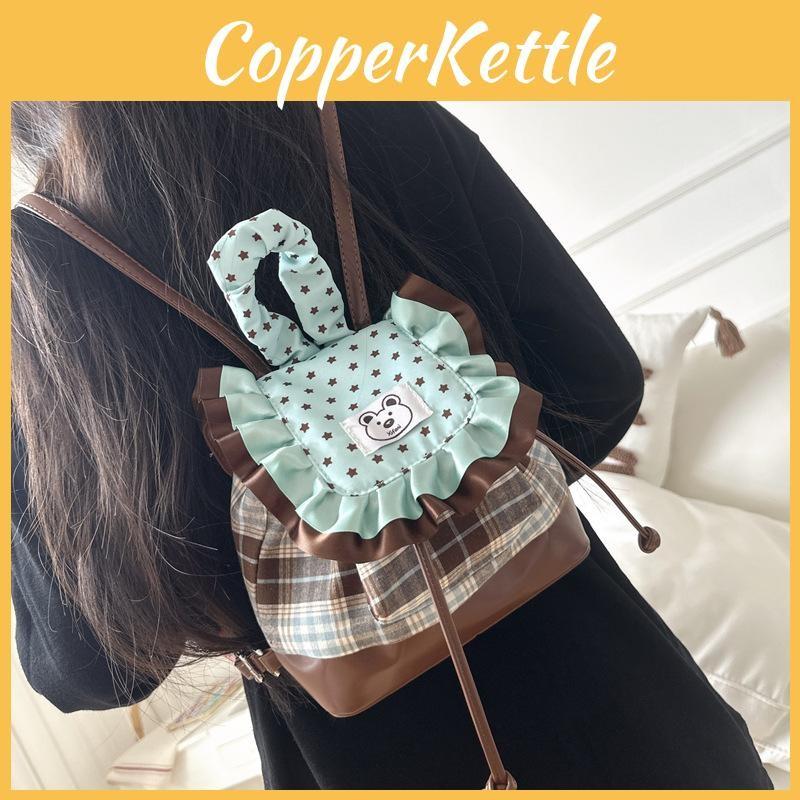 Student Nylon Lightweight Bag With Flap Closure And Contrast Details Campus For