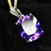 Purple Tanzanite 26 Ct Natural Cushion Pendant 925 Sterling Silver
