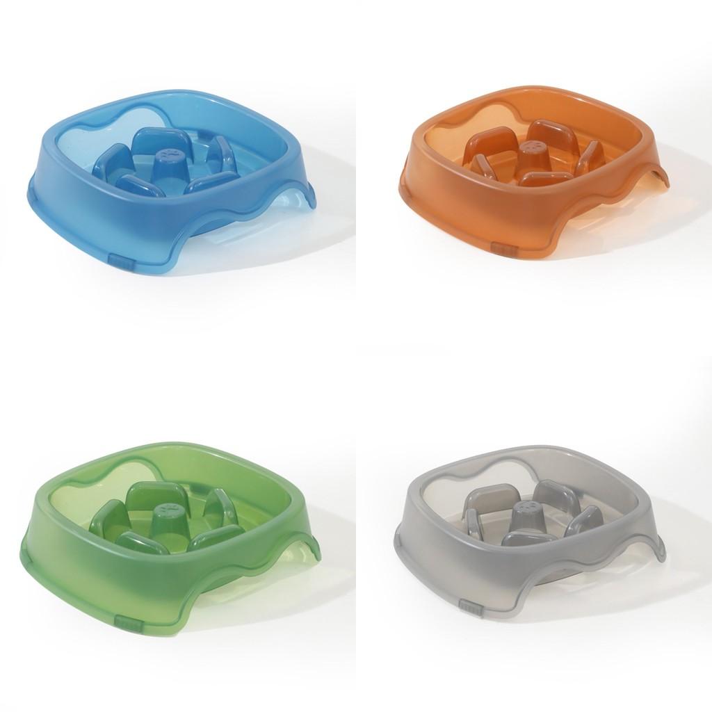 Haustiernahrungsnapf Quadratisch Langsam Fressen Mit Rutschfester Basis Für Hunde Und Katzen