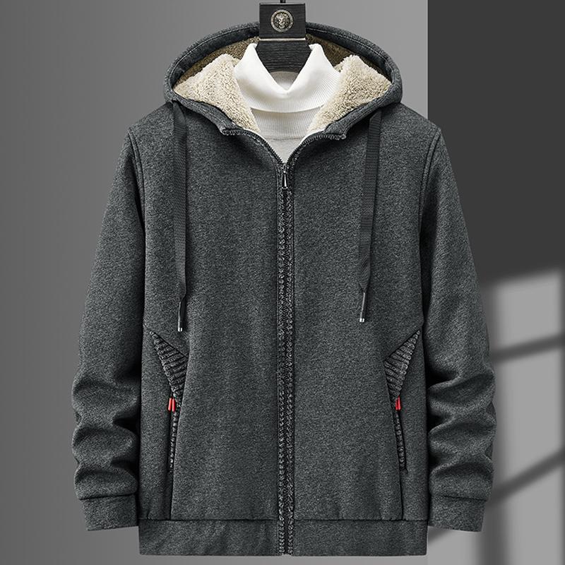 Herren Winter Kapuzenjacke Dicke Warme Zip Up Kapuzenjacke Für Herbst Winter