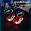 2ks Auto Odznak na dveře Bezdrátový HD Projektorová Lampa Vítejte LED Světlo Pro Focus Mondeo Kuga Fiesta MK7 Escort Explorer Edge 2 4 MK2 MK4