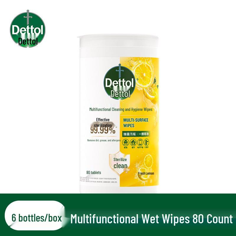 Dettol Hygienic Non-Alcoholic Wipes for Travel and Home Use