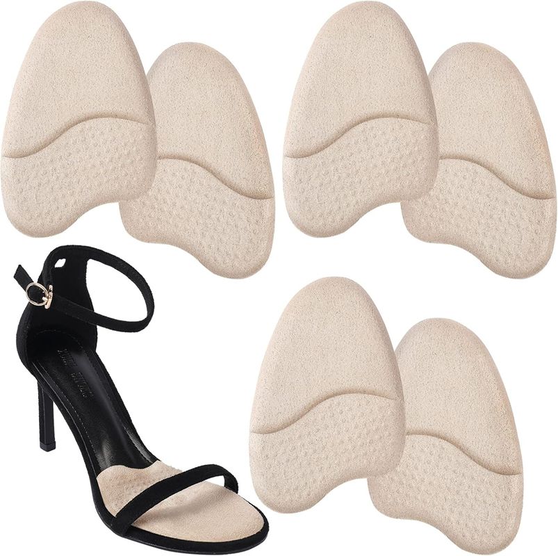 Metatarsal Pads for Women Anti Sliding Shoes Forefoot Pads Women Ball of Foot Cushion Shoe Pads High Heel Cushion Inserts 3Pair
