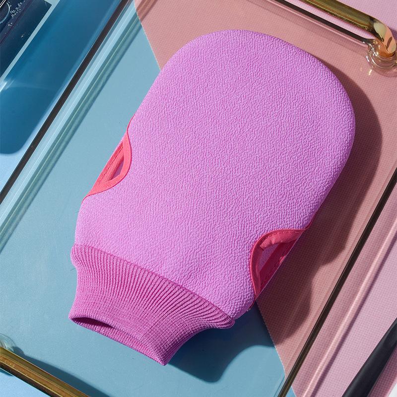 1 Pc Shower Spa Exfoliator Two-sided Bath Glove 4 Colors Body Cleaning Scrub Mitt Rub Dead Skin Removal Bathroom Products