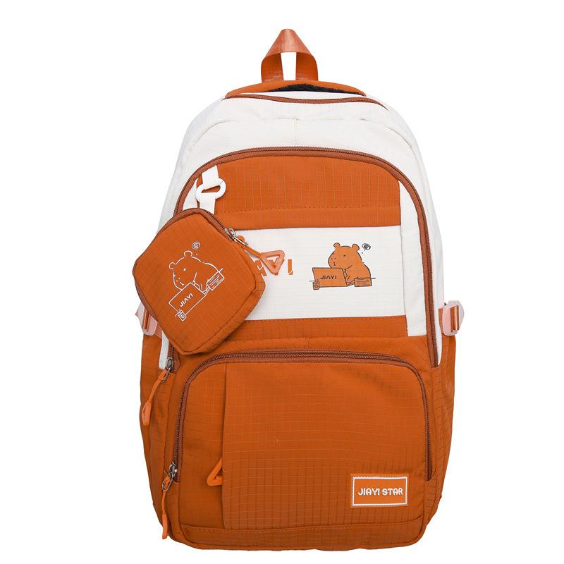 Женский рюкзак с цветными блоками — фото 22