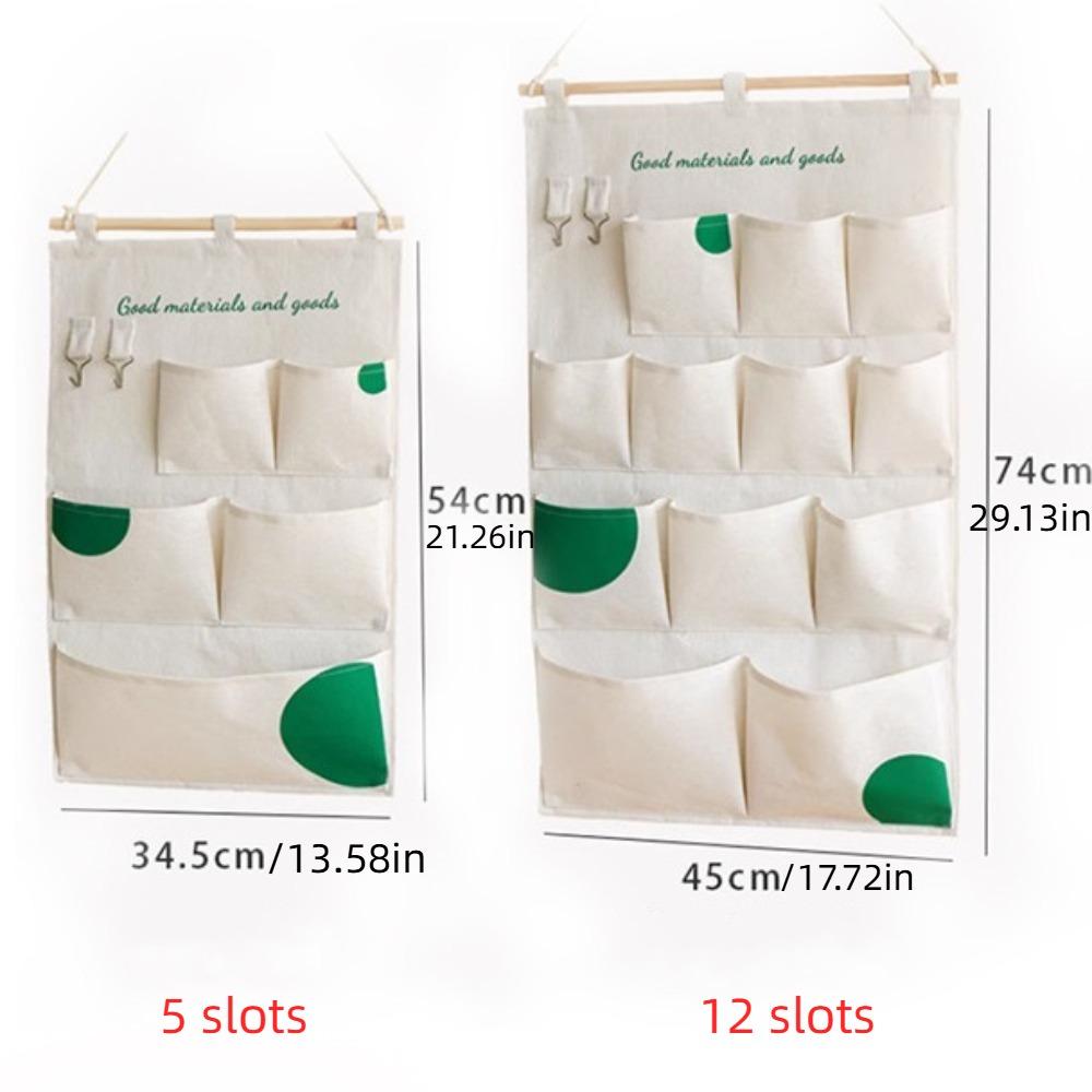 Multifunctional Wall Hanging Storage Bag 5/12 Pockets Sundries Organizer Door Tote Bags  Toy