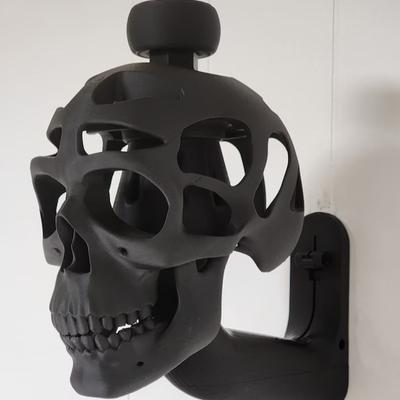 3D Skull Helmet Display Package Motorcycle Helmet Skull Rack Creative Helmet Holder Gift For A Cyclist, Motorcyclist Or Cyclist