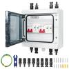 Solar photovoltaic Combiner Box 500V/1000V Waterproof Enclosure With Circuits breaker For Photovoltaic System Install