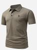 Heren Poloshirts 3 Knopen Casual Werk T-shirts Sneldrogend Korte Mouw Golfshirt voor Buiten