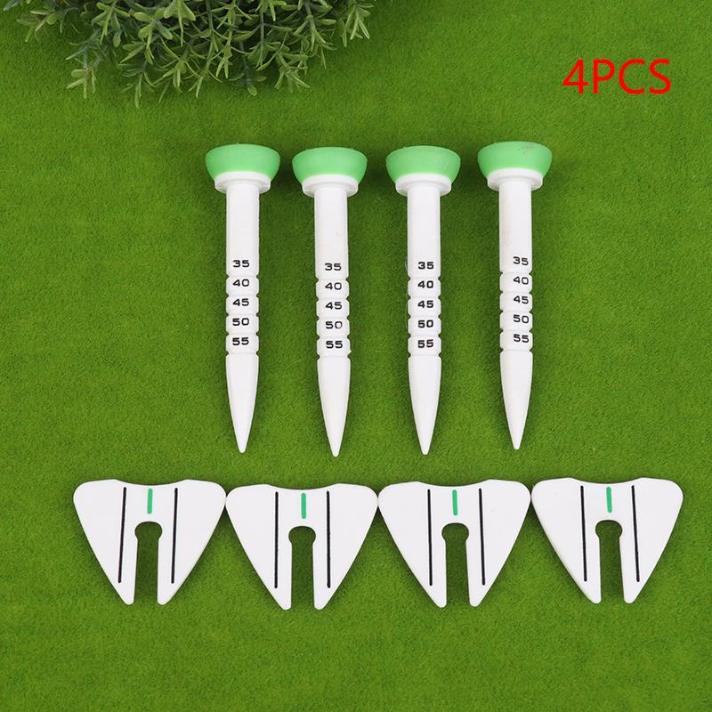 

Multi-Functional Golf Tee Studs Adjustable Height With Aim Direction 35-50Mm Golf Training Ball Stand Golf Training Accessories 4PCS зелений