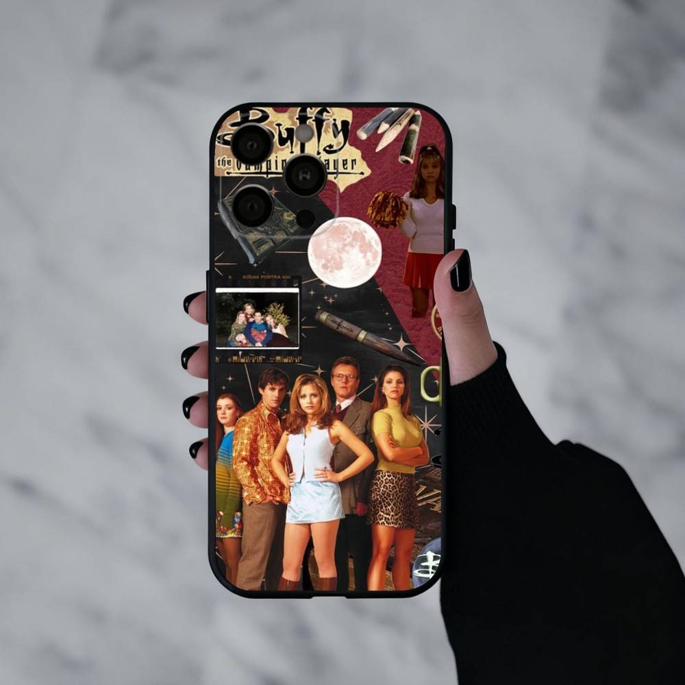 B-Buffy the V-Vampire Slayer   Phone Case Silicone Soft For IPhone 17pro 16 15 14 13 12 11 X XR Plus Pro Max Plus