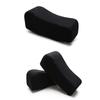 Ergonomic Chair Armrest Pads Gaming Chair Armrest Cushions Elbow Pillow Curved Model for Computer Wheelchair Black