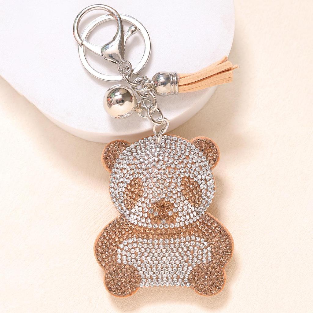 Creative Panda Keychain: Cute Cartoon Bag Accessory with Tassel Pendant