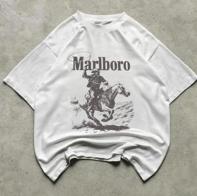 Vintage Marlboro Cowboy T-shirt, Presenter T-shirt, Unisex Vintage Grafiska T-shirts Gotisk Unisex T-shirt