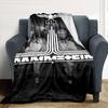 1pc RAMMSTEIN MUSIC Soft Flannel All Season Throw for Home, Office, Outdoor UseDurable Comfort Soft Warm Throw for Home