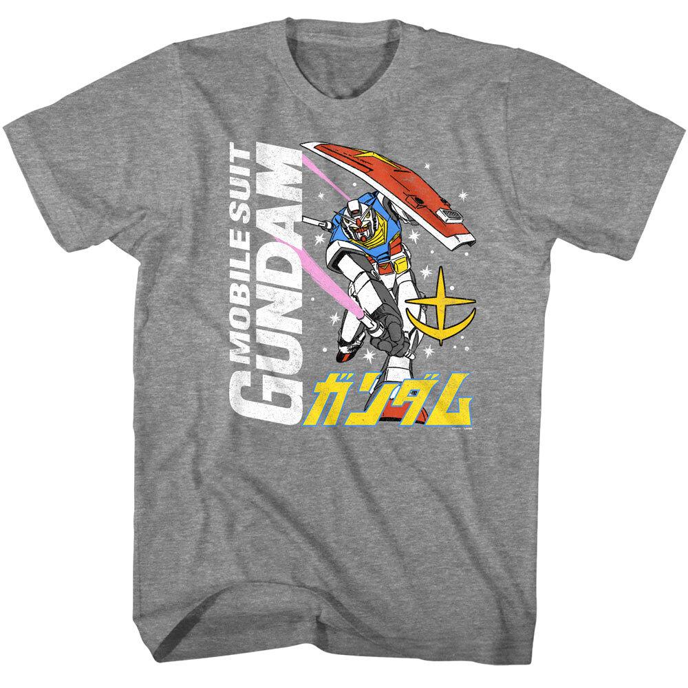 Gundam Mobile Suit Mecha Men Gray T Shirt Japanese Robot Anime XXXXL