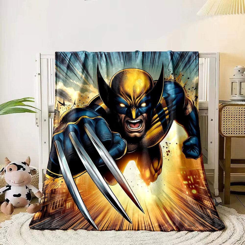 

Dynamic action scene with clawed figure, bold lines, and glowing background. for all seasons blanket lunch break throw gift 80cm x 120cm