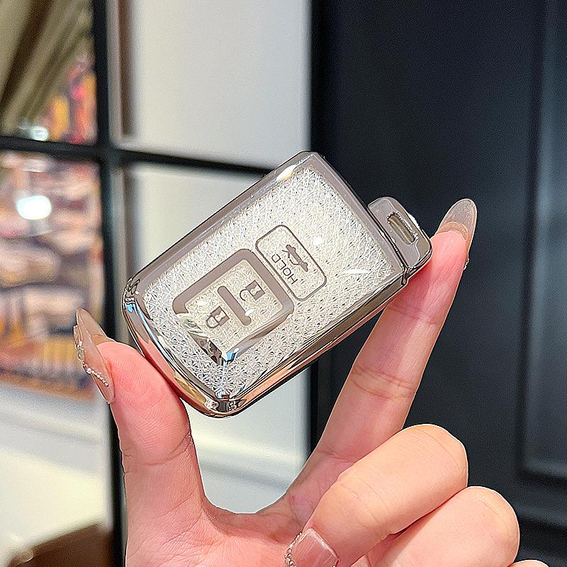 Fits 2016/2017 Toyota Camry 7th Gen & 2012 Land Cruiser models; includes key covers and clips.