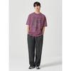 Lightweight Elastic Waist Wide Fit Denim Pants Ash (424621Lpc4)