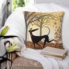 Autumn Hound Square Pillow Covers Polyester Room Greyhound Whippet Lurcher Dog Cushion Cover Cute Throw Pillow Case