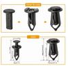 Cache-Moteur Garde-Boue Inférieur Boulons de Carrosserie Clips Écrou en U M6 Pour Toyota