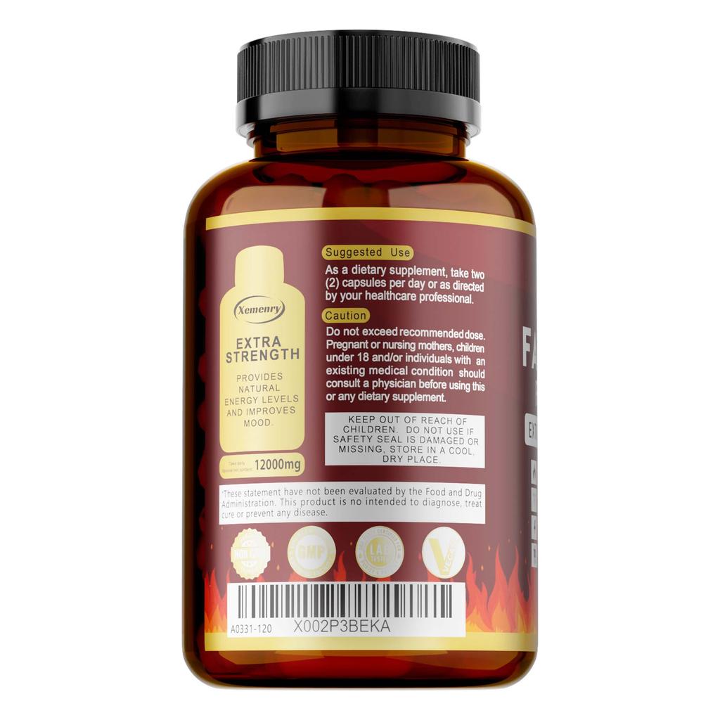 Premium Fat-Burning Capsules for Women - Contains Green Tea Extract - Carbohydrate Blocker - Weight Management Aid 120 Capsules
