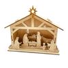 Artistic Wood Moon And Star Display Ornament With LED Light Perfectly For Personalizing Home Decoration