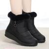 Women Winter New Flat sole High Top Snow Boots Thick Sole Non Slip Waterproof Thicken Plush Keep Warm Elderly Cotton Boots