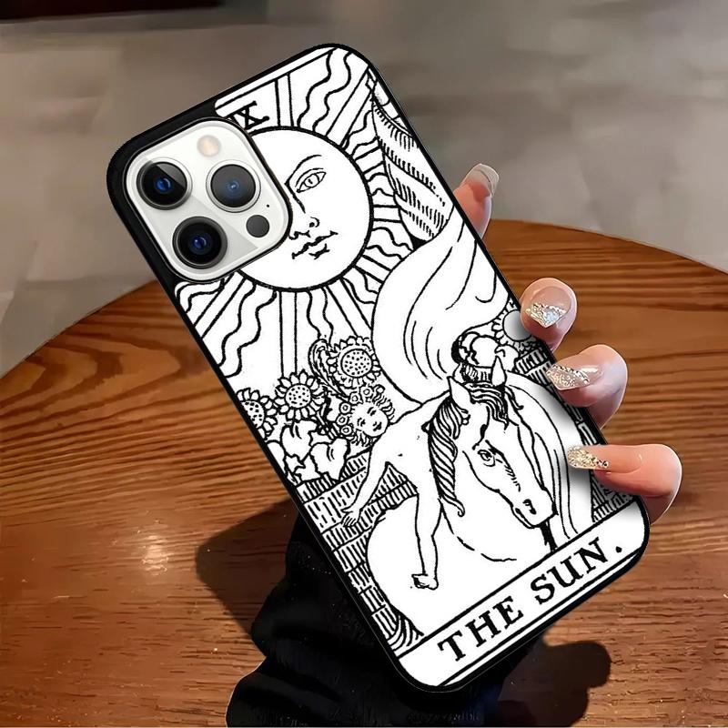 The SUN Tarot card Phone Case For iPhone 17 Air 16 15 14 13 12 11 Pro Max Max Plus Bumper Case Cover
