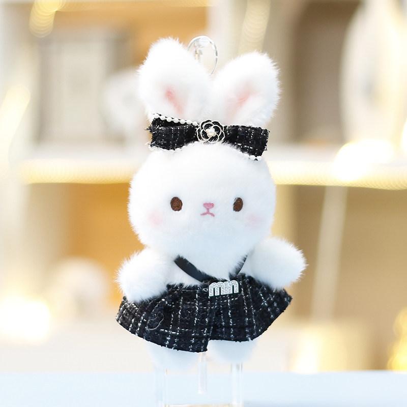 Plush Bunny Toy For Girls With Soft Polyester Filling Kids Gift And Backpack Charm