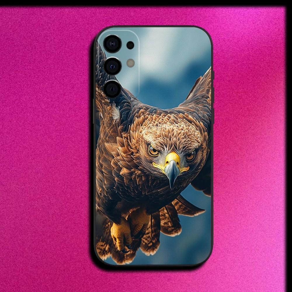 Eagle Hawk Falcon Phone Case For Samsung S25,S24,S21,S22,S23,S30,Ultra,S20,Plus,Fe,Lite,Note,10,9,5G Black Cover
