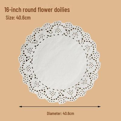 Papier Dentelle Rond Absorbant l'Huile de Cuisine pour la Cuisson