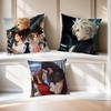 Comfortable soft Pillow Case for Sofa Living Room Home F-Fantasy office Decor Protective Covers Without Final game Pillow-Insert