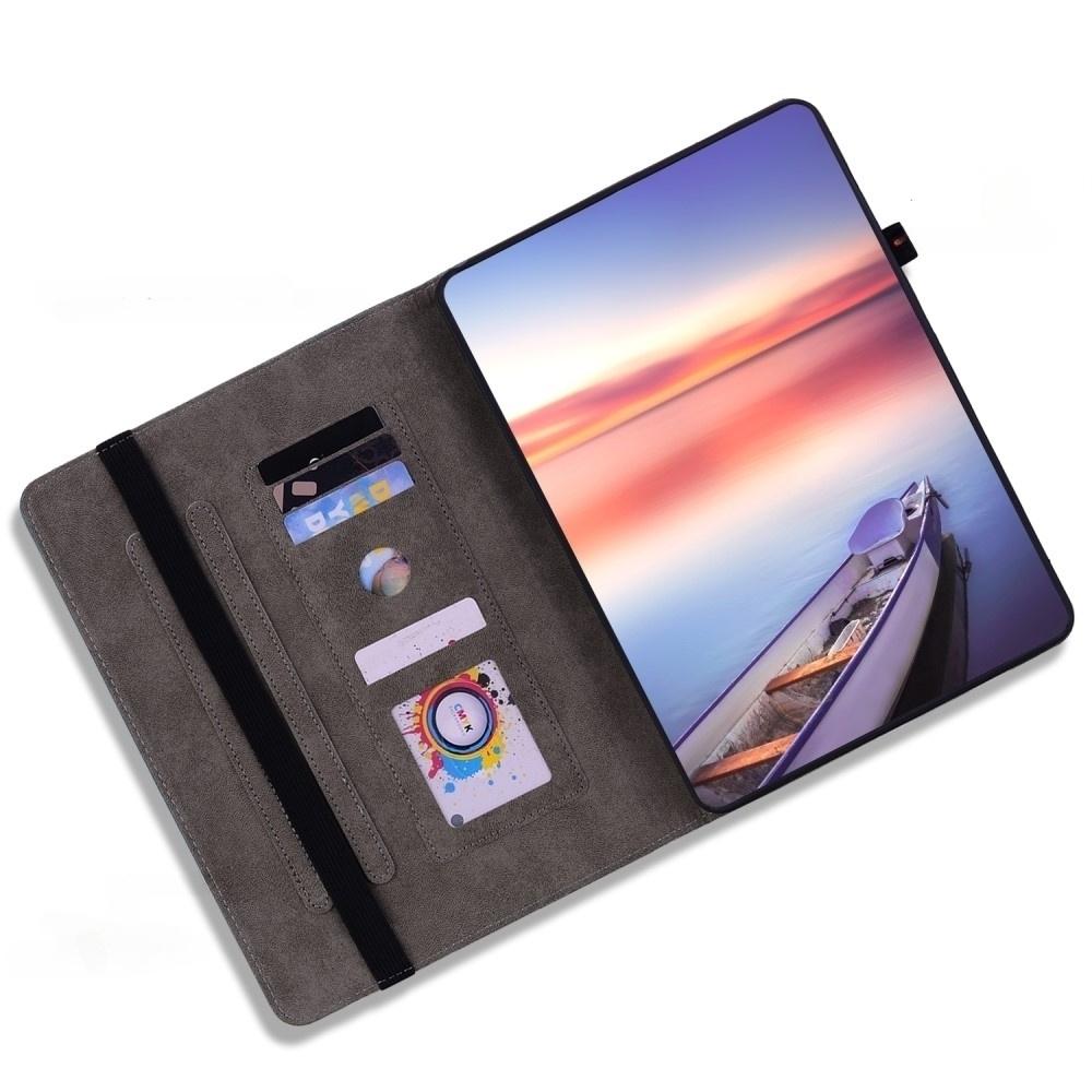 Lenovo Tab P12 Case, Rose and Butterflies, Red