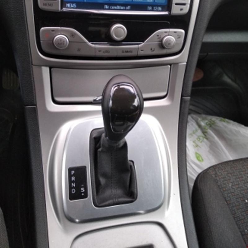 Auto Leder Gangschaltungshebel für Ford Mondeo MK4 S-MAX Kuga Galaxy MK1 SCHWARZ Automatikgetriebe Hebelgriff Schaltgetriebe Schalthebel