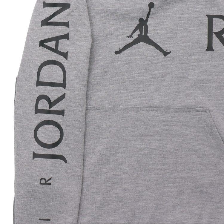 Jordan Sweatshirts Men's Gray Hooded Moderate Regular CK1345-091