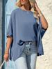 Womens Oversized Batwing T Shirt Short Sleeve Asymmetric Hem Tunic Top