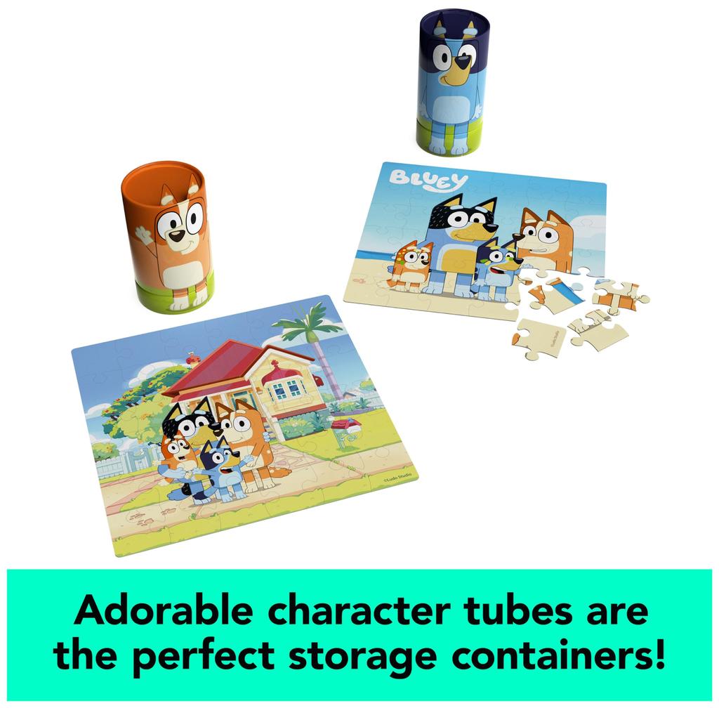 Spin Master Games Bluey Puzzle 2-Pack 36-Piece Kids Puzzle by Bluey Toys, Preschool Puzzle for Ages 3 and Up