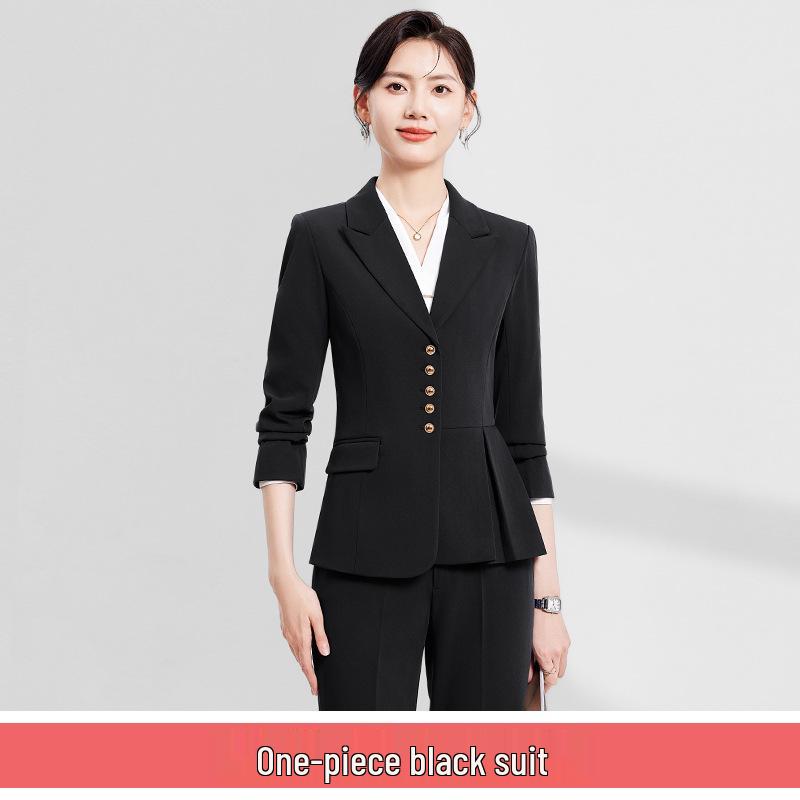 

Осенний женский профессиональный костюм в корейском стиле для офисных работников и администраторов ювелирных магазинов S