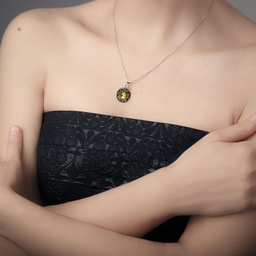 Colar de Filme Pedra de Energia Amuleto Pingente Colar Joias Brinquedos Presentes para Menino Menina Filho Filha