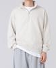 Under Off Oversized Half-Zip Sweatshirt Oatmeal