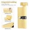 4Pcs Family Anti-theft Solid Brass Lock Cylinder Rustproof Barn Door Lock Safe Brushed Brass Cylinder Bolt Effective Protection
