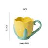 Hand-Painted 3D Tulip Ceramic Mug