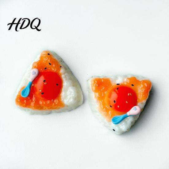 Portable Stress Toy Triangular Rice Ball Squeeze Toy, Anxiety Relief Egg Yolk Home Office Workers Hand Relaxation Sensory