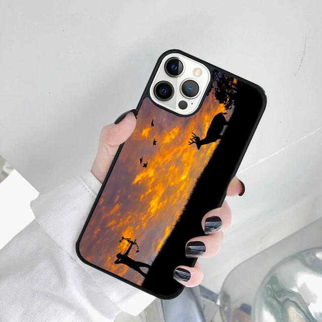 hunting Deer Sunset Phone Case Cover For iPhone 17 Air 15 Pro MAX 16 Plus 14 12 11 13 coque