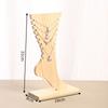 Creative Foot Shaped Anklet Display Stands Desktop Jewelry Display Wooden Holder Detachable Jewelry Hanging Stand