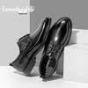 Maple Men's Business Casual Lace-Up Leather Dress Shoes